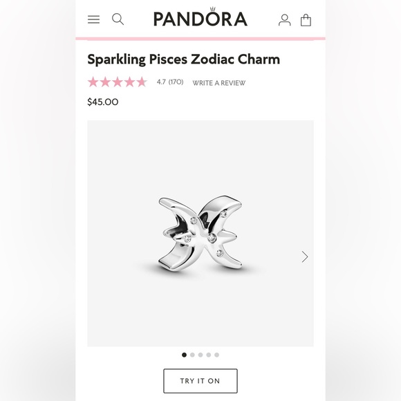 Pandora zodiac charm - Picture 4 of 5
